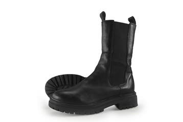 Manfield Chelsea boots in maat 38 Zwart, Verzenden, Zwart, Overige typen, Zo goed als nieuw
