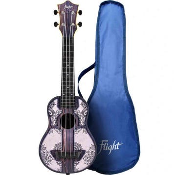 Flight TUS-40 MW Soprano Ukulele Mandala Wood met Linden, Muziek en Instrumenten, Ophalen of Verzenden, Nieuw