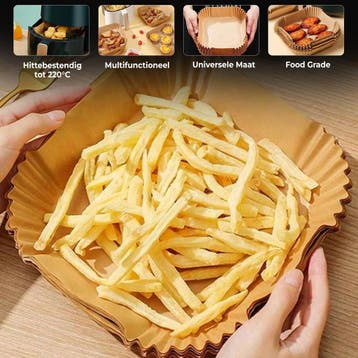 HI NATURE™ Bakpapier - Airfryer Bakpapier - 100 Stuks, Ophalen of Verzenden, Zo goed als nieuw, Hi Nature