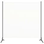 vidaXL Kamerscherm met 1 paneel 175x180 cm stof wit, Verzenden, Nieuw
