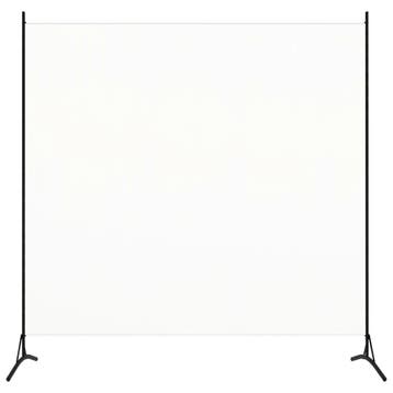 vidaXL Kamerscherm met 1 paneel 175x180 cm stof wit, Huis en Inrichting, Woonaccessoires | Kamerschermen, Verzenden, Nieuw