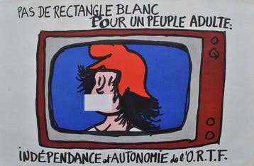 Jean EFFEL - Affiche originale Mai 68 : ORTF