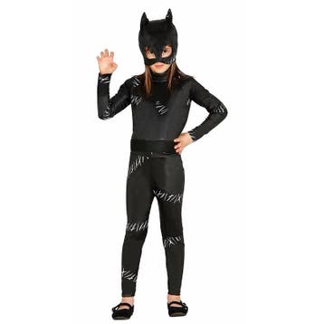 Zwarte kat/poes Halloween catsuit voor meiden - Halloween .., Ophalen of Verzenden, Nieuw