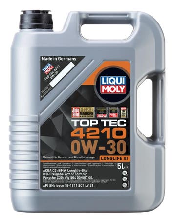 5L Liqui Moly 21605 0W30 Top Tec 4210 Motorolie C3 Longli..., Ophalen of Verzenden, Nieuw