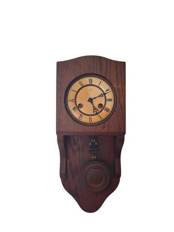 Regulateur wandklok - Junghans - Art Deco - Eik - 1920-1930, Antiek en Kunst