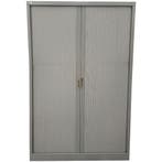 Utopia roldeurkast 121x45x97cm, 4 legborden zwart, zonder, Ophalen of Verzenden, Gebruikt