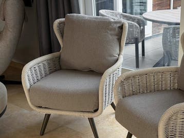Apple Bee Key Largo lounge tuinstoelen set van 2, ACTIE!, Ophalen of Verzenden, Nieuw, 2 zitplaatsen, Tuinset