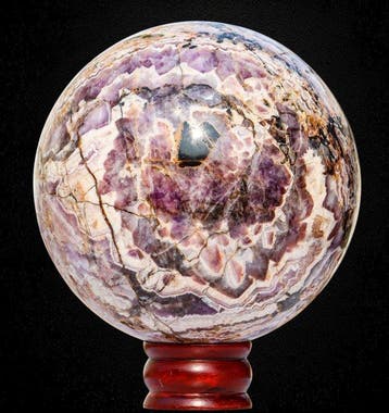 Museumkwaliteit 6,73 kg Chevron Amethyst Bol met Blauwe