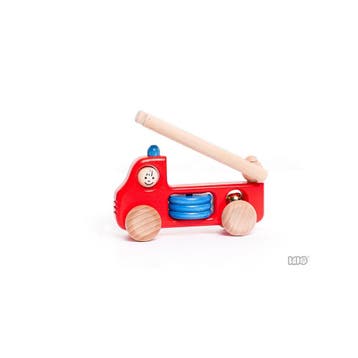 Bajo houten brandweerwagen luxe spe van €19,99 voor €13,99, Kinderen en Baby's, Ophalen of Verzenden, Nieuw