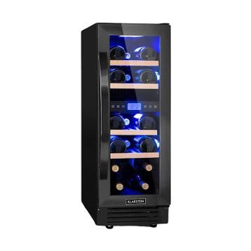Wijnkoelkast inbouw wijnkoeler dubbel zone Vinovilla 17 Onyx, Zonder vriesvak, Nieuw, Ophalen of Verzenden, Minder dan 75 liter