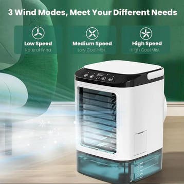 Draagbare Mini Airco met Dubbele Verneveling - Koeling, Verzenden, Nieuw