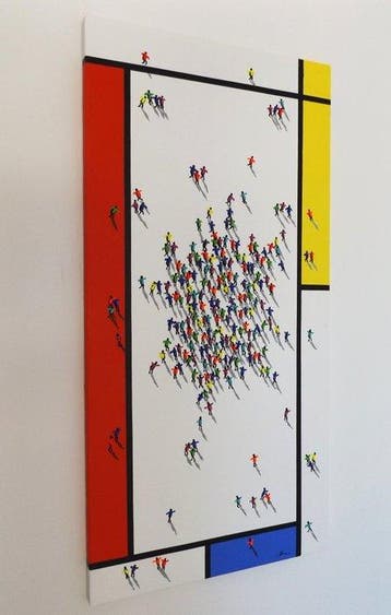 Alicja Ressa Alre - Crowd 3D no.068, Antiek en Kunst