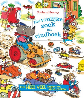 Het vrolijke zoek- en vindboek - Richard Scarry, Verzenden, Zo goed als nieuw, Richard Scarry