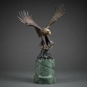 Beeld, Exclusief beeld: XL Adelaar 48 cm / 8.3 kg - 48 cm -, Antiek en Kunst