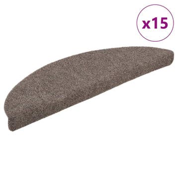 vidaXL Trapmatten Zelfklevend 15 stuks 65x21x4 cm Beige, Verzenden, Nieuw
