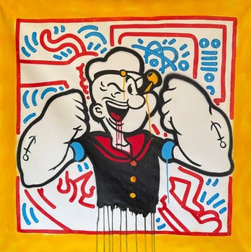 Freda People - Popeye X Haring XL, Antiek en Kunst