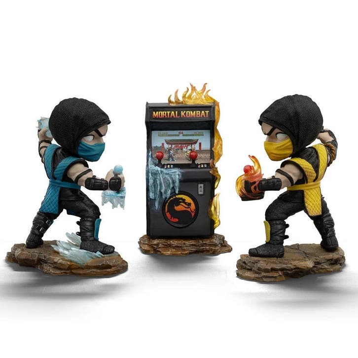 Mortal Kombat Mini Co. PVC Figures Scorpion vs. Subzero A..., Verzamelen, Film en Tv, Nieuw, Ophalen of Verzenden