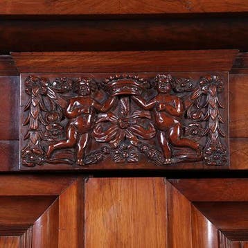 Palissander Pastoorskast in een prachtige  zonnige kleur Ca, Ophalen of Verzenden