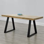 Stalen A/2 tafelpoot set van 2 meubelpoot 70x10x72 cm zwart, Verzenden, Nieuw