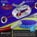 Zwembad Afdekzeil - Rond - Solarzeil - 460 cm - Blauw - KESS, Verzenden, Zo goed als nieuw