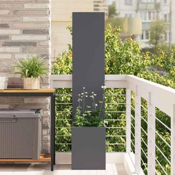 vidaXL Tuin Privacy Screen Fretwerk Antraciet 32 x 32 x 150, Verzenden, Nieuw