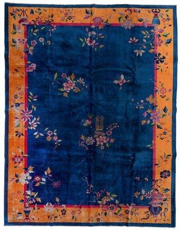 Handgeknoopte antieke Chinese tapijt – Art Deco - Tapijt -, Huis en Inrichting, Nieuw