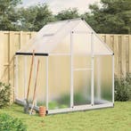vidaXL Tuinkas met basisframe 169x169x202 cm aluminium, Tuin en Terras, Kassen, Verzenden, Nieuw