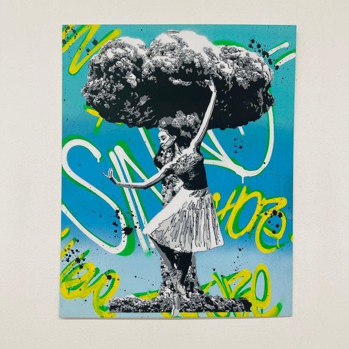 Sinao - Peace Me Off [100% handmade], Antiek en Kunst, Kunst | Schilderijen | Modern