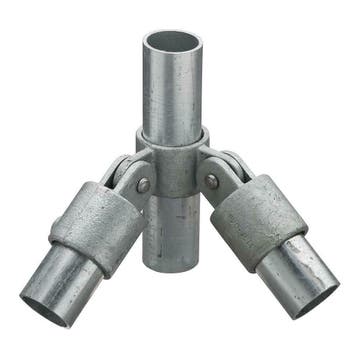 Buiskoppeling Scharnier 90° Ø 33,7 mm Zink, Verzenden, Nieuw