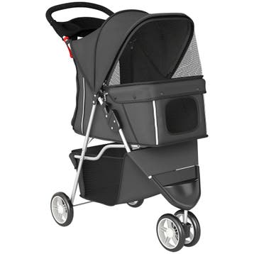 Opvouwbare Hondenwagen Met Verstelbaar Zonnescherm, Opbergma, Verzenden, Nieuw