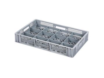 BASIC glazenkrat 600 x 400 x H 99mm voor 12 glazen - max., Ophalen of Verzenden, Nieuw