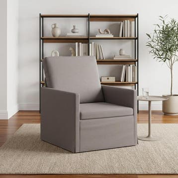 vidaXL Fauteuil Taupe 70 x 81 x 82 cm Stof, Huis en Inrichting, Eenpersoons, Verzenden, Nieuw, Minder dan 150 cm