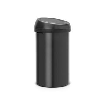 Brabantia Touch Bin 60 ltr - mat zwart, Huis en Inrichting, Woonaccessoires | Prullenbakken, Verzenden, Nieuw