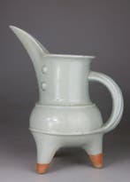 Vaas Verseuse met oor - Email Celdaon - Driepoot archaïsche, Antiek en Kunst