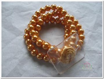 Corsage Polscorsage-armband Avery Goud Oranje, Ophalen of Verzenden, Nieuw