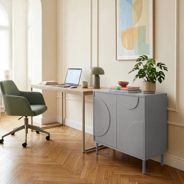 Sideboard Holea dressoir 75x70x34 cm grijs [en.casa], Huis en Inrichting, Kasten | Dressoirs, Verzenden, Nieuw