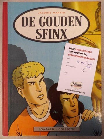 Alex 2 - De gouden sfinx - Lombard Collectie 29 met ronde, Nieuw