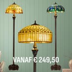 Tiffany vloerlampen -  Direct uit voorraad leverbaar, Verzenden, Nieuw, Glas, Tiffany | Glas-in-lood