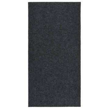vidaXL Droogloopmat 100x200 cm antracietkleurig, Verzenden, Nieuw