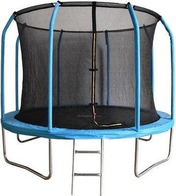 Trampoline 244cm - Met Net & Ladder | Retourdeal 53% Krt, Ophalen of Verzenden, Nieuw