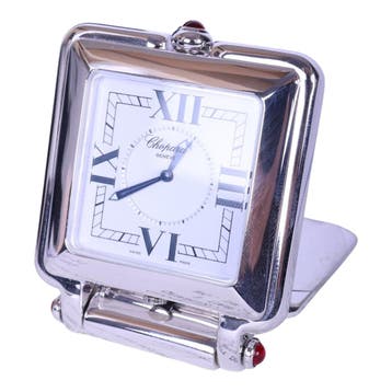 Chopard Happy Day Reiswekker Staal - 51/8325-21, Verzenden, Zo goed als nieuw