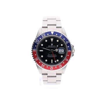 Rolex GMT-Master II Pepsi 16710; Automatisch Heren Horloge, Overige merken, Gebruikt, Polshorloge, Overige materialen