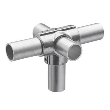 Buiskoppeling T-stuk Zij-uitgang Ø 42 mm Aluminium, Verzenden, Nieuw