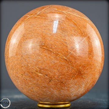 Natuurlijke perzikmaansteen sprankelend Sphere- 2684.99 g