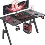 Gaming bureau - Gaming desk - Gaming tafel - 120x60 cm - Zwa, Verzenden, Zo goed als nieuw