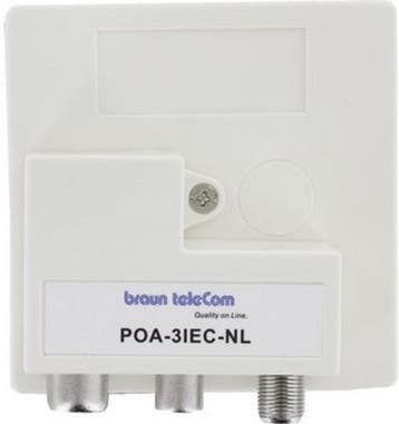 Braun Telecom POA 3 IEC-NL Radio-TV-DATA/Modem (Ziggo, Ophalen of Verzenden, Nieuw