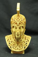 Beeld, Achilles Bust - Antique Gold Edition | Intricate 3D