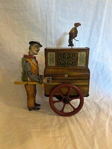 Distler - Blikken speelgoed - Distler tin Windup organ