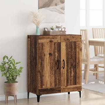 vidaXL Dressoir Oud Hout 69,5 x 34 x 90 cm Bewerkt hout, Verzenden, Nieuw, Overige houtsoorten, Minder dan 50 cm