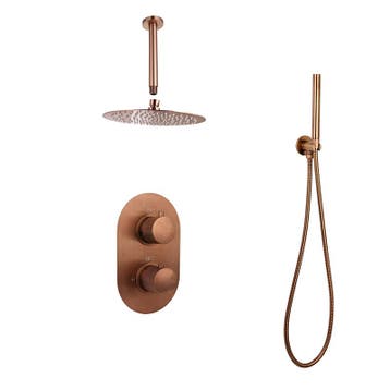 Sani Royal Inbouw Regendouche Doucheset Brons messing, Nieuw